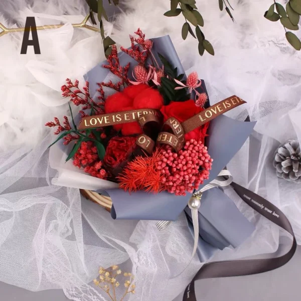 7cbc67a2f9607313e4c1a11b7df50c64 Real Flower Preserved Rose Bouquet LED 2019 | Valentine | Gift Box