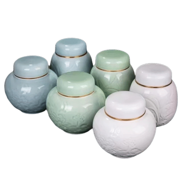 Bone China Toile Tea Caddy