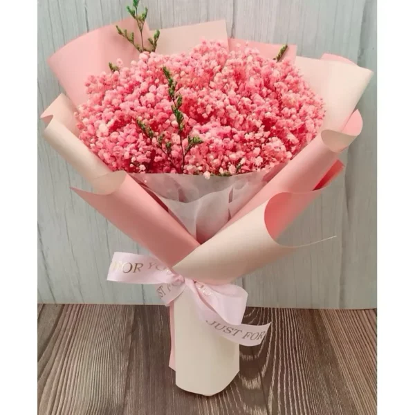 Preserved baby breath flower bouquet